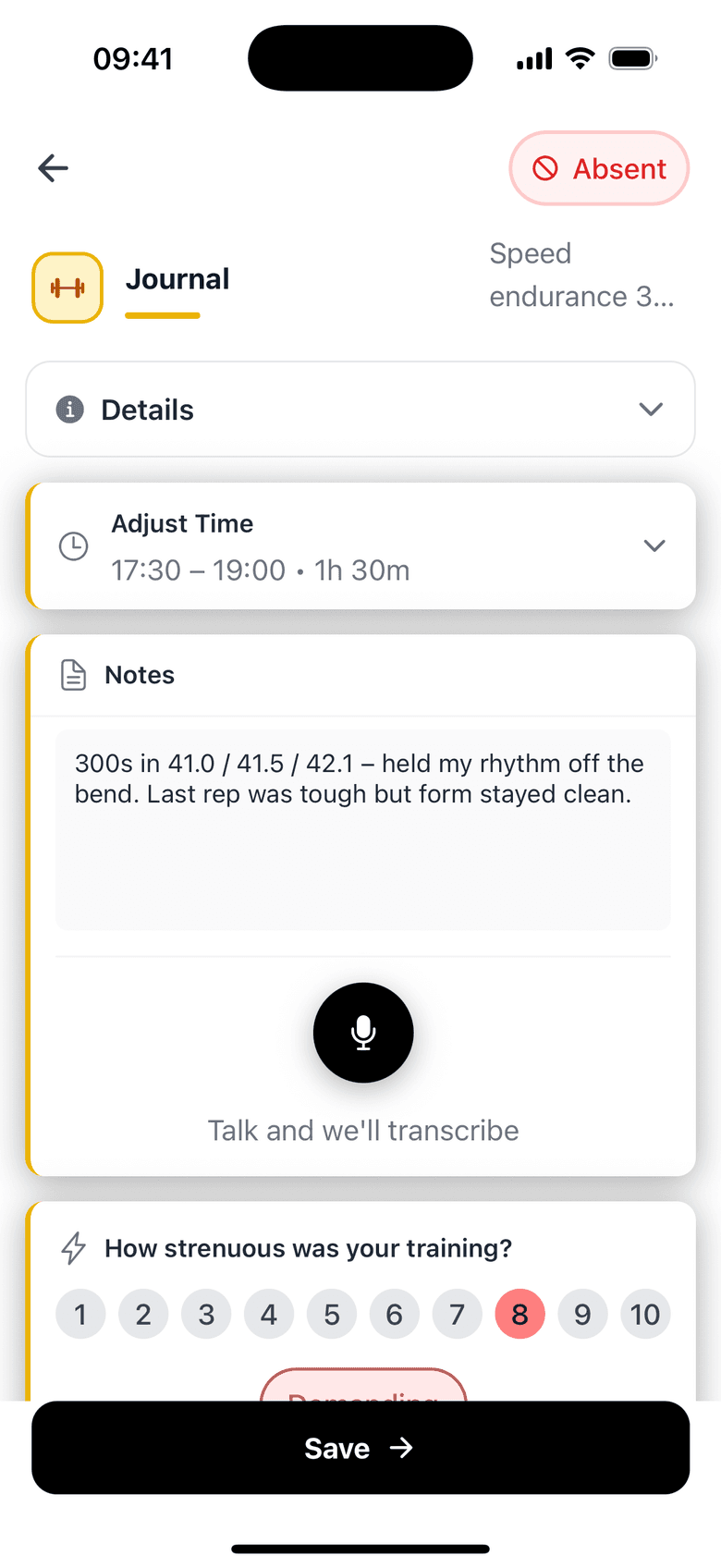 The Personal Training Diary