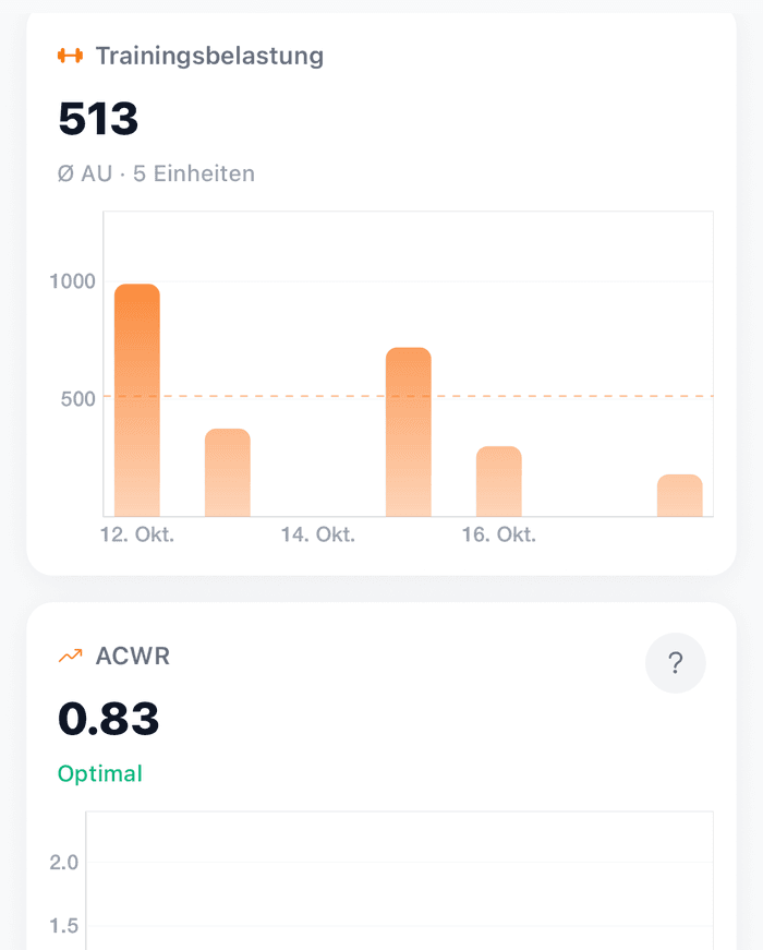 Athlog athlete app screenshot