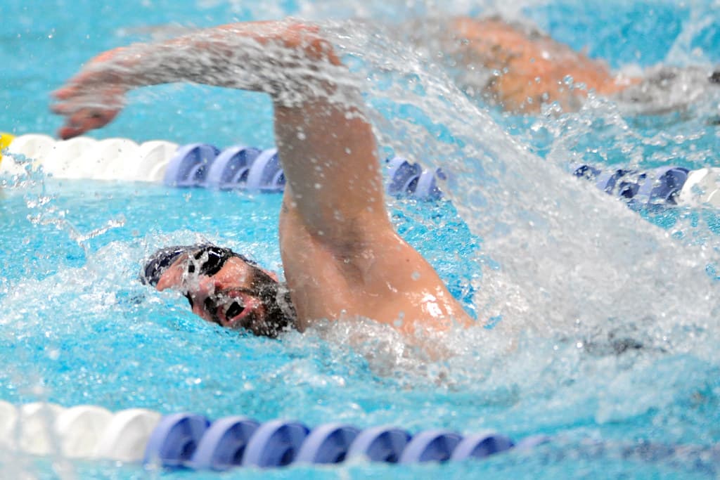 Swimming action shot 1